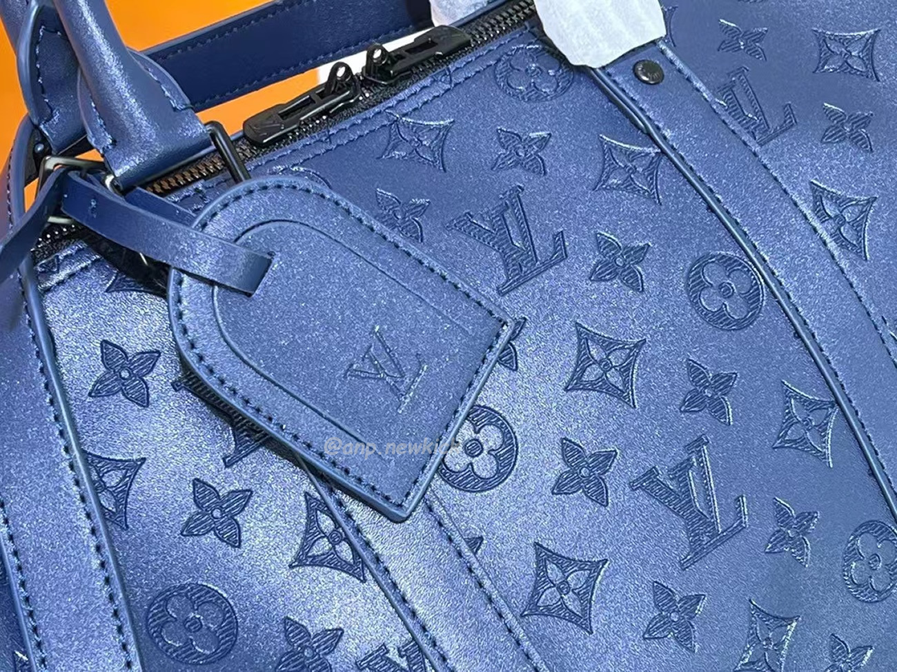 Louis Vuitton Keepall Bandouliere Monogram 50 Navy Duffel Bag (7) - newkick.app